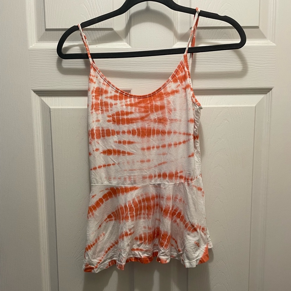 Guess tie dye baby doll tank top